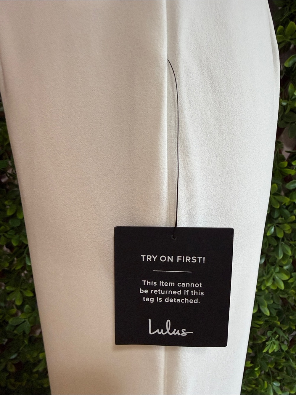 NWT-Pristine Aura White Tie-Strap Off-the-Shoulder Jumpsuit - Picture 10 of 16